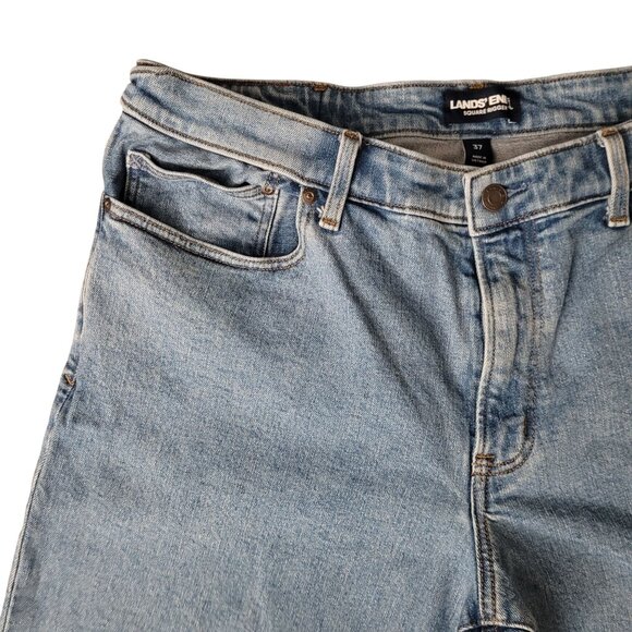 Lands End Mens Square Rigger Straight Leg Denim Jeans Size 37x29 Traditional Fit - Picture 5 of 12